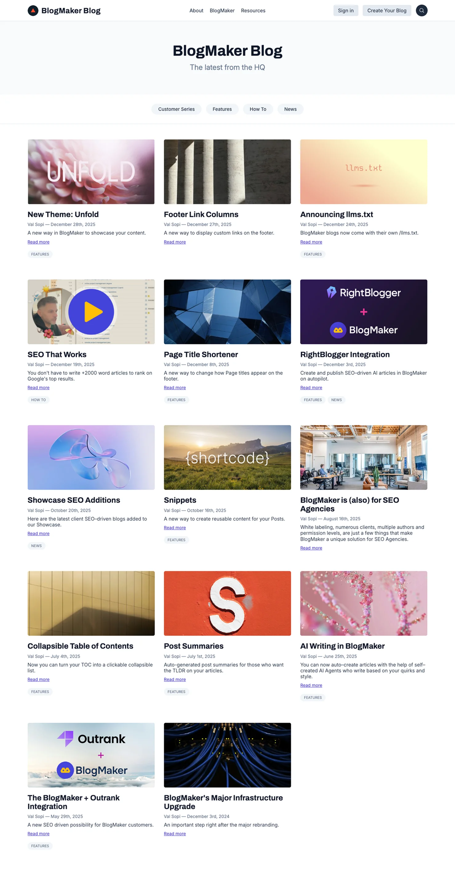 Blogmaker Blog