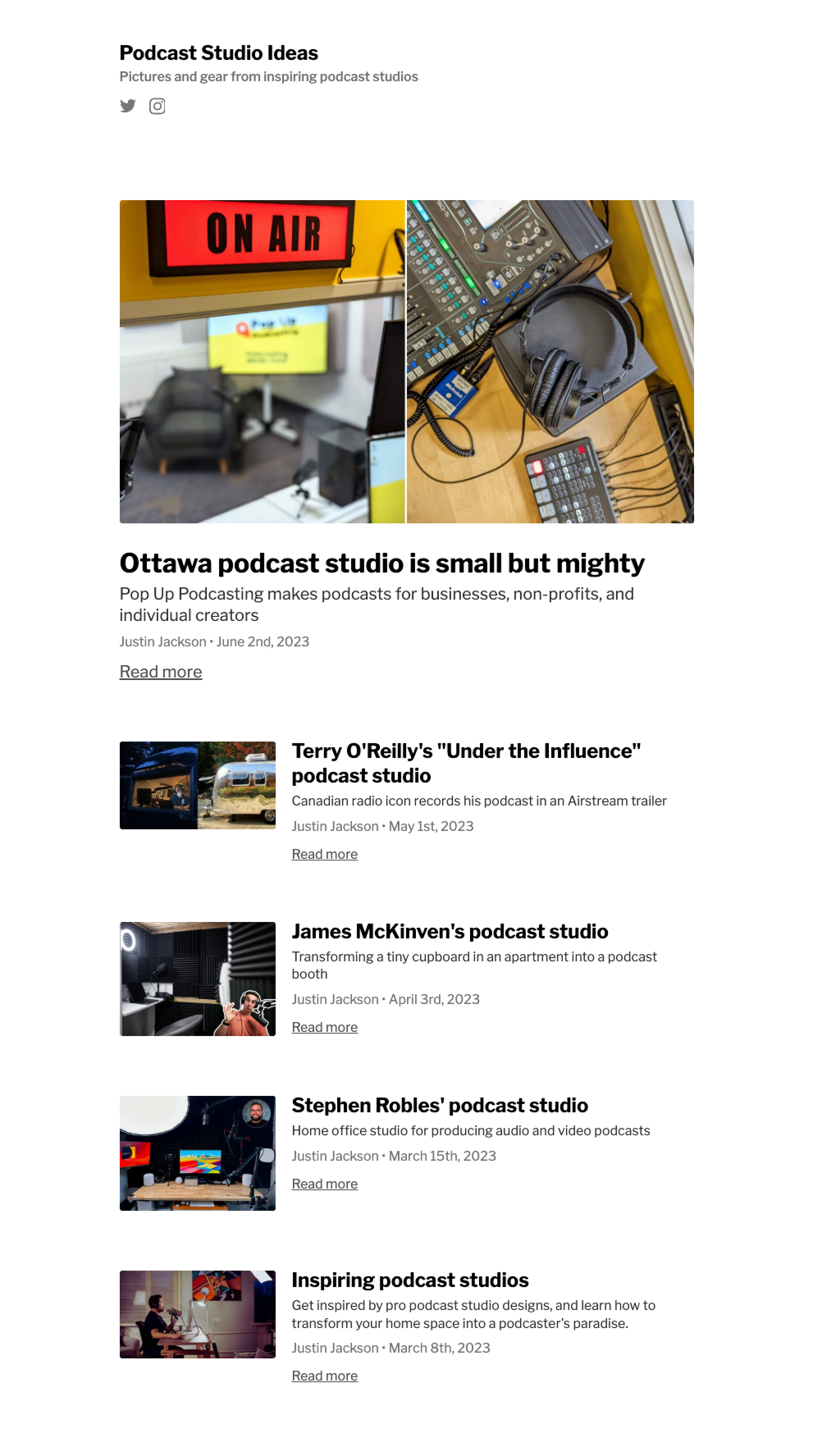 Podcast Studio Ideas