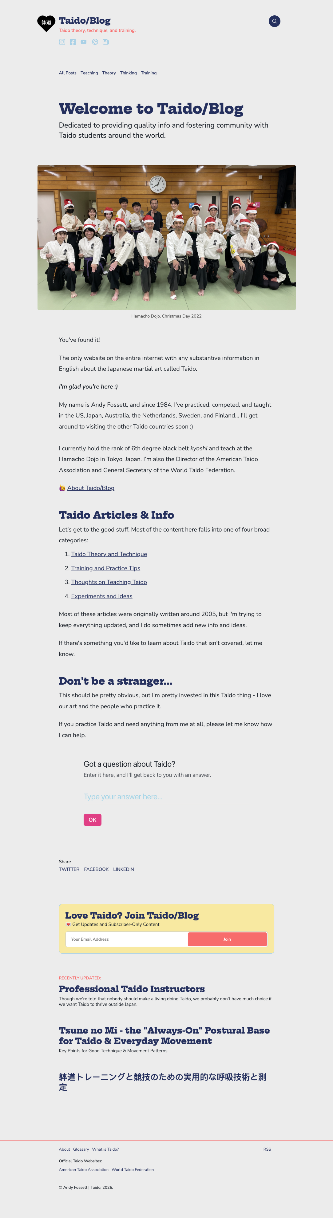 Taido Blog