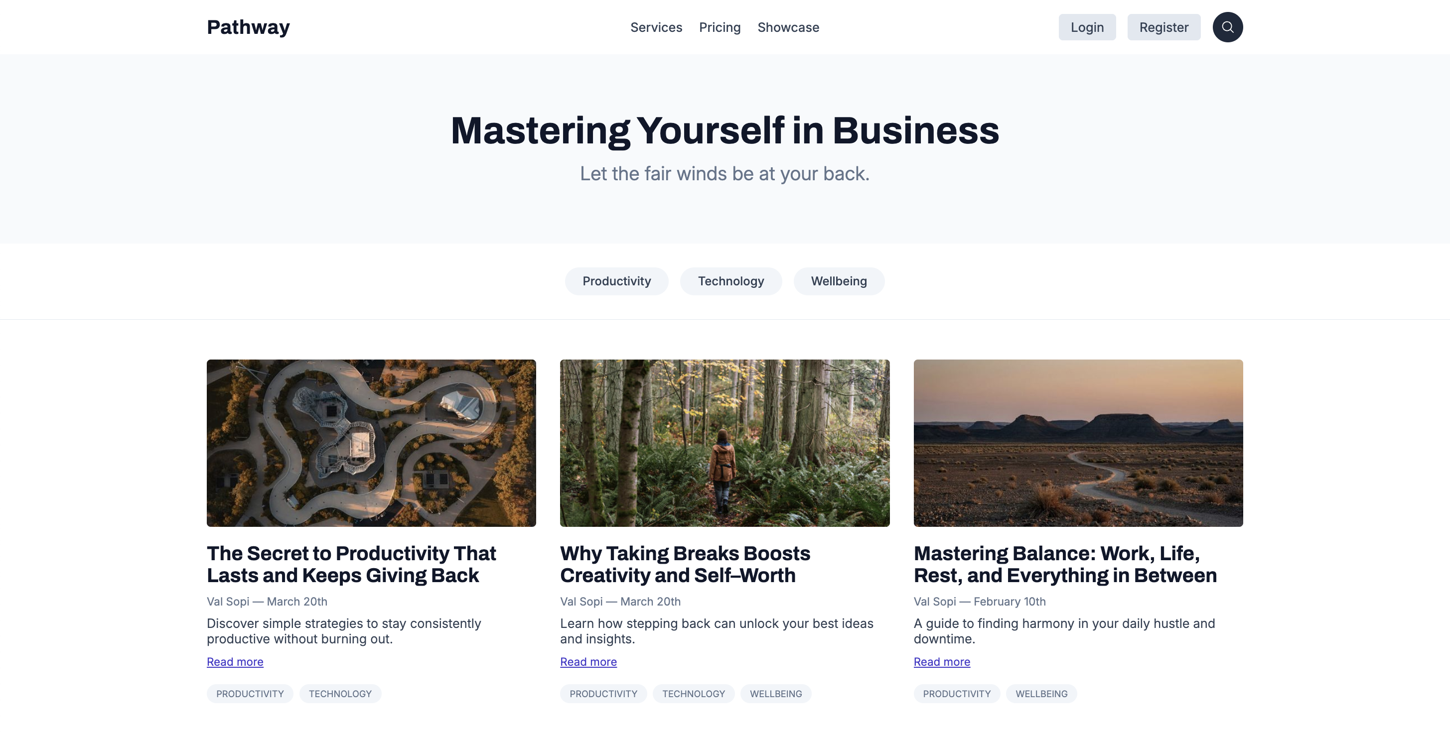 pathway theme in blogmaker
